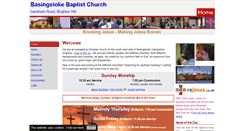 Desktop Screenshot of basingstokebaptist.org.uk